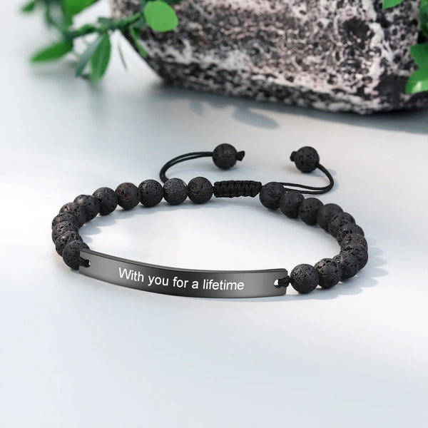 Personalized Engraving Name Bracelets for Couples